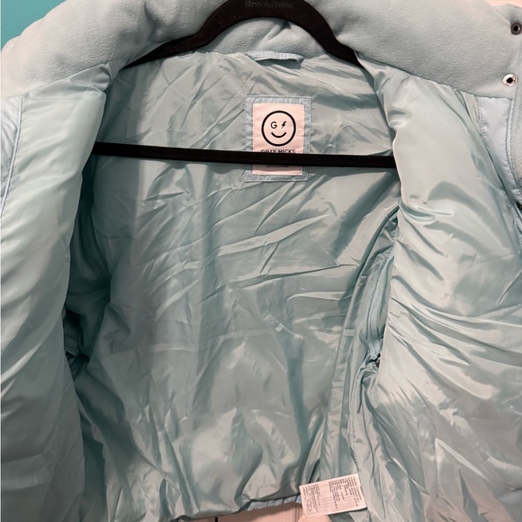 Hollister Gilly Hicks Convertible Multiway Sky Blue Puffer Jacket - Size Small - Picture 13 of 15